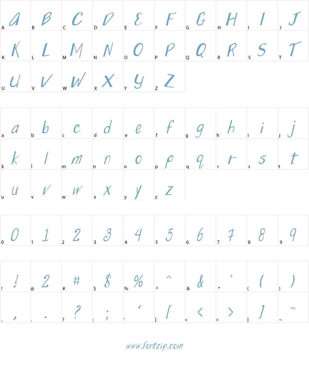 Wonky Street Font Character